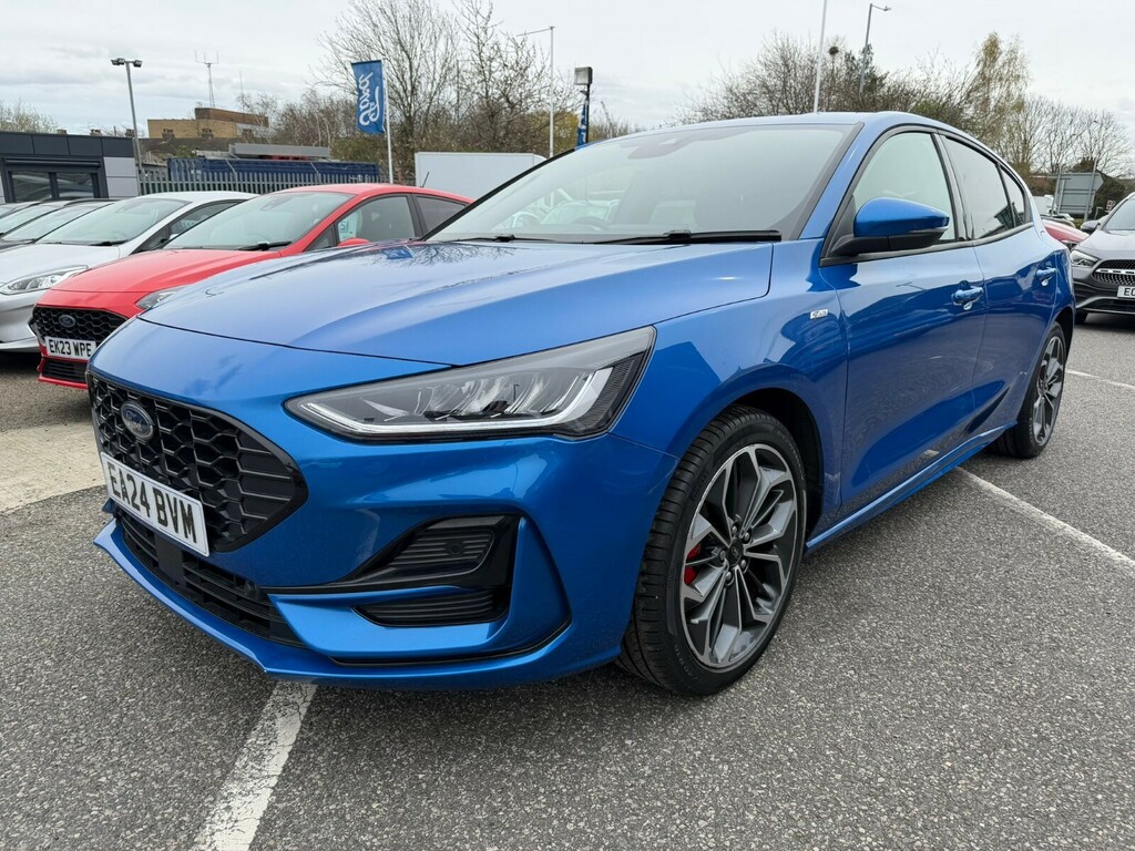 Ford Focus Focus Hatchback 1.0 Ecoboost Hybrid Mhev 155 St-li EA24BVM Blue #4