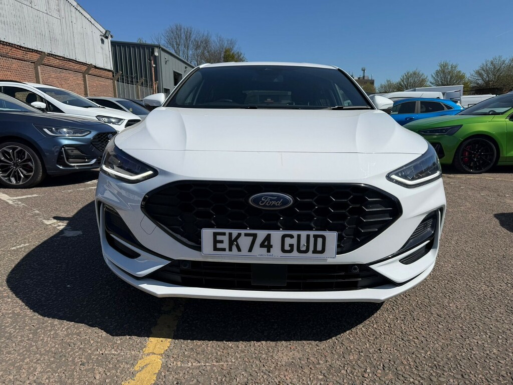Ford Focus Focus Hatchback 1.0 Ecoboost Hybrid Mhev 155 St-li EK74GUD White #2