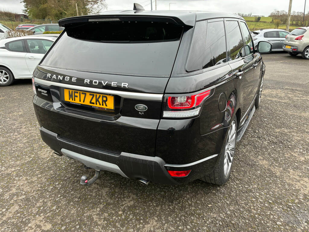 Land Rover Range Rover Sport 3.0 Sdv6 306 Hse MF17ZKR Black #4