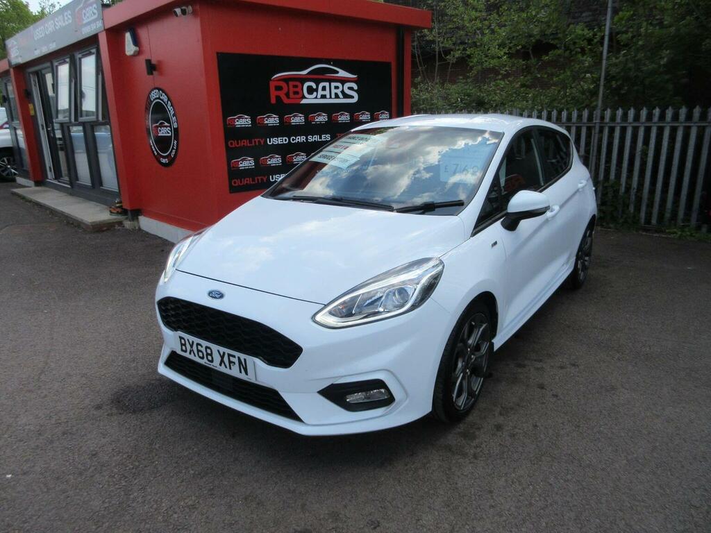 Ford Fiesta Hatchback 1.0T Ecoboost St-line Euro 6 Ss BX68XFN White #3