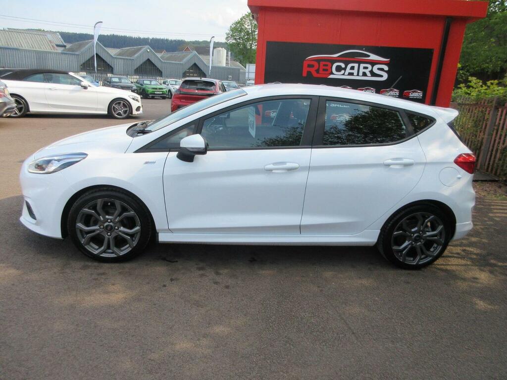 Ford Fiesta Hatchback 1.0T Ecoboost St-line Euro 6 Ss BX68XFN White #4