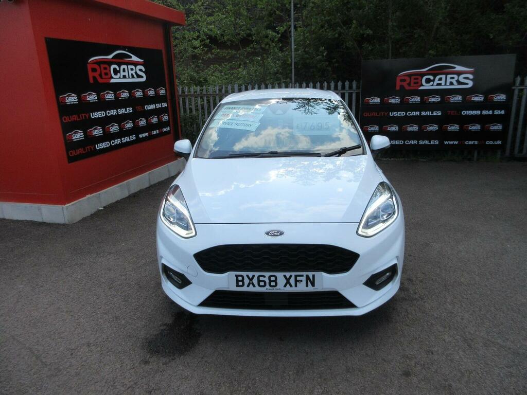 Ford Fiesta Hatchback 1.0T Ecoboost St-line Euro 6 Ss BX68XFN White #2