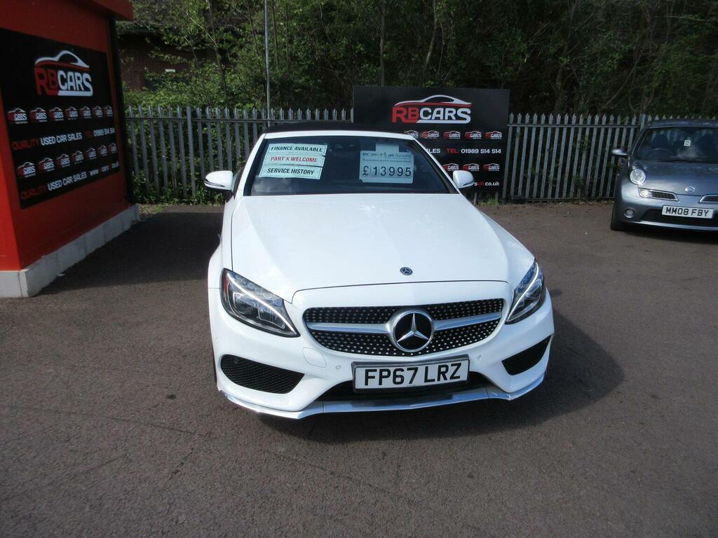 Mercedes-Benz C Class Convertible 2.0 C200 Amg Line Cabriolet Euro 6 S White