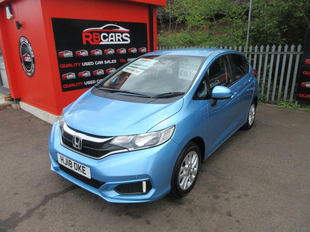 Honda Jazz Hatchback 1.3 I-vtec Se Navi Euro 6 Ss 201 HJ18OKE Blue #3