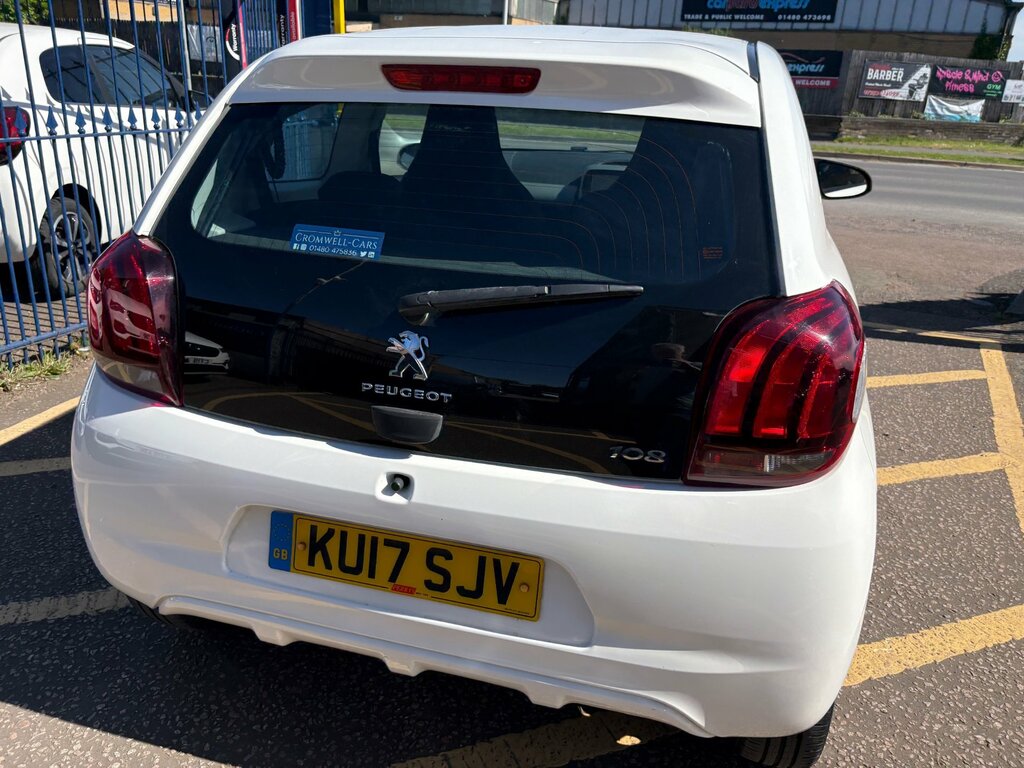 Peugeot 108 1.0 Active Hatchback - 20 Road Tax KU17SJV White #3