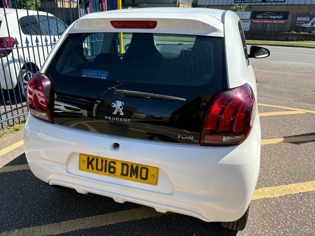 Peugeot 108 1.0 Access Hatchback - 20 Road Tax KU16DMO White #3