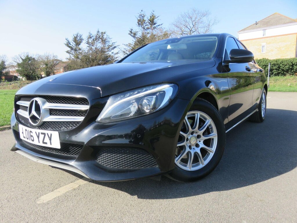Mercedes-Benz C Class 2.1 C220d Sport Euro 6 Ss LO16YZY Black #2