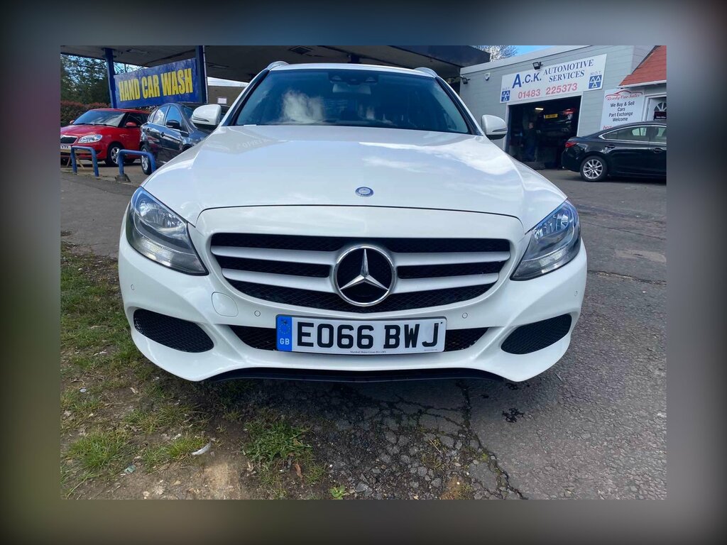 Mercedes-Benz C Class 1.6 C200d Se Executive Edition Euro 6 Ss EO66BWJ White #2