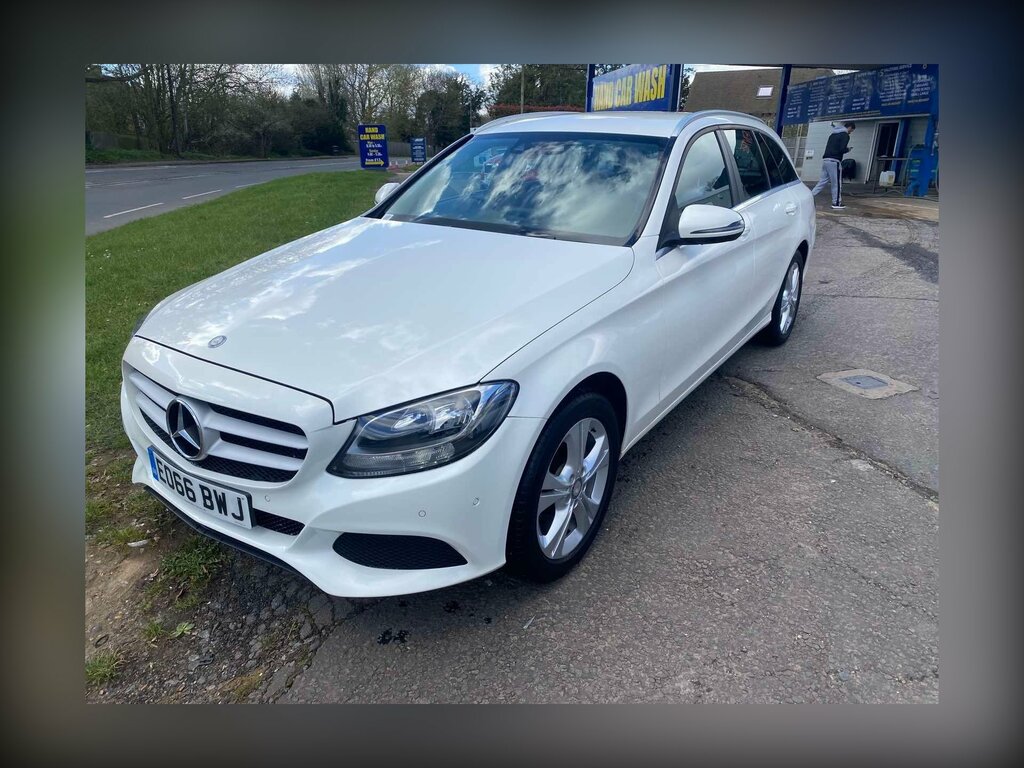 Mercedes-Benz C Class 1.6 C200d Se Executive Edition Euro 6 Ss EO66BWJ White #4