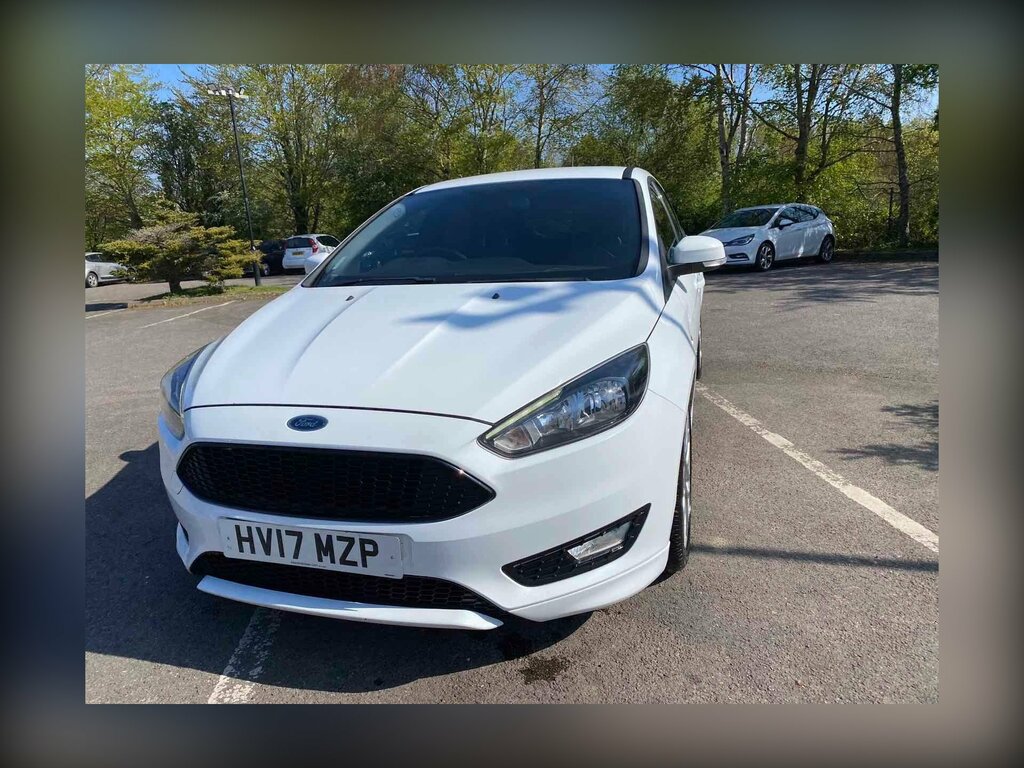 Ford Focus 1.0T Ecoboost St-line Euro 6 Ss HV17MZP White #6