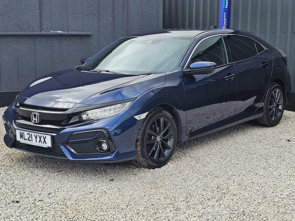 Honda Civic Hatchback 1.0 Vtec Turbo Sr Cvt Euro 6 Ss ML21YXX Blue #4