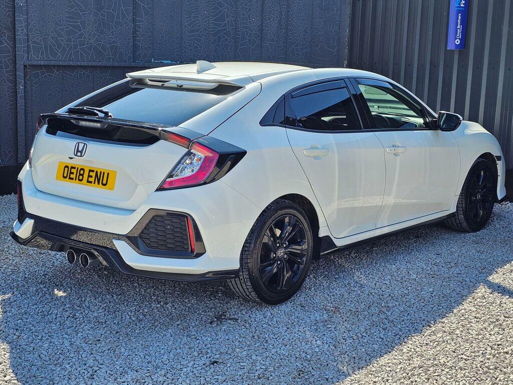 Honda Civic Hatchback 1.5 Vtec Turbo Gpf Sport Plus Cvt Euro 6 OE18ENU White #2