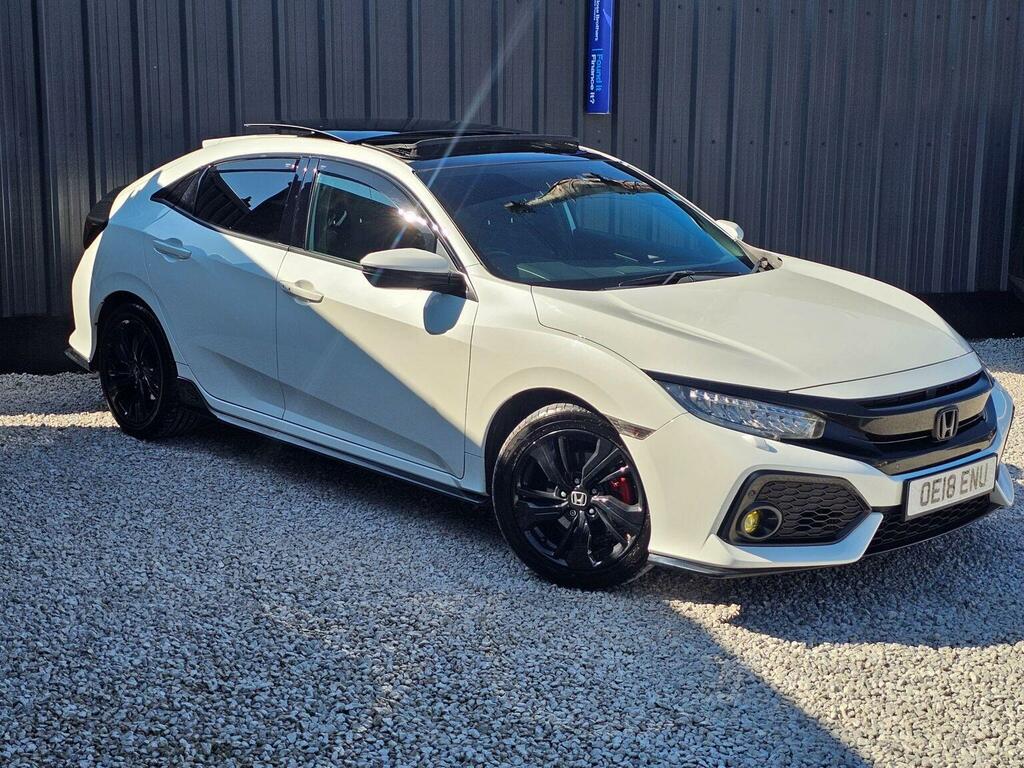 Honda Civic Hatchback 1.5 Vtec Turbo Gpf Sport Plus Cvt Euro 6 OE18ENU White #3