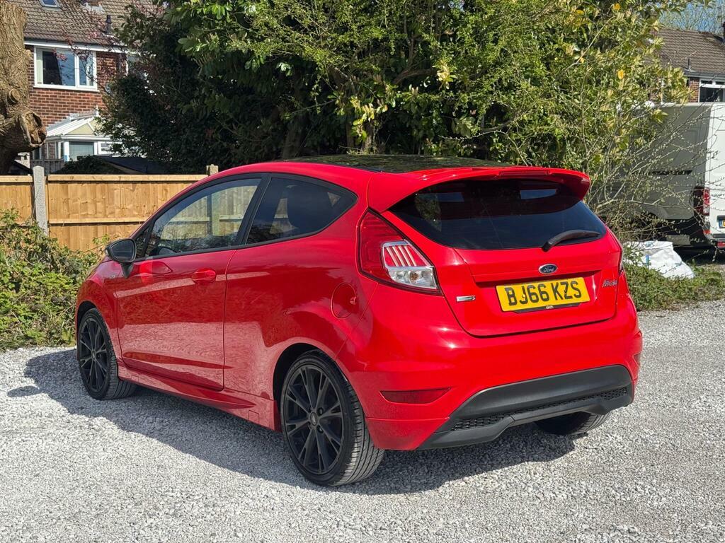 Ford Fiesta 1.0T Ecoboost St-line Euro 6 S S BJ66KZS Red #4