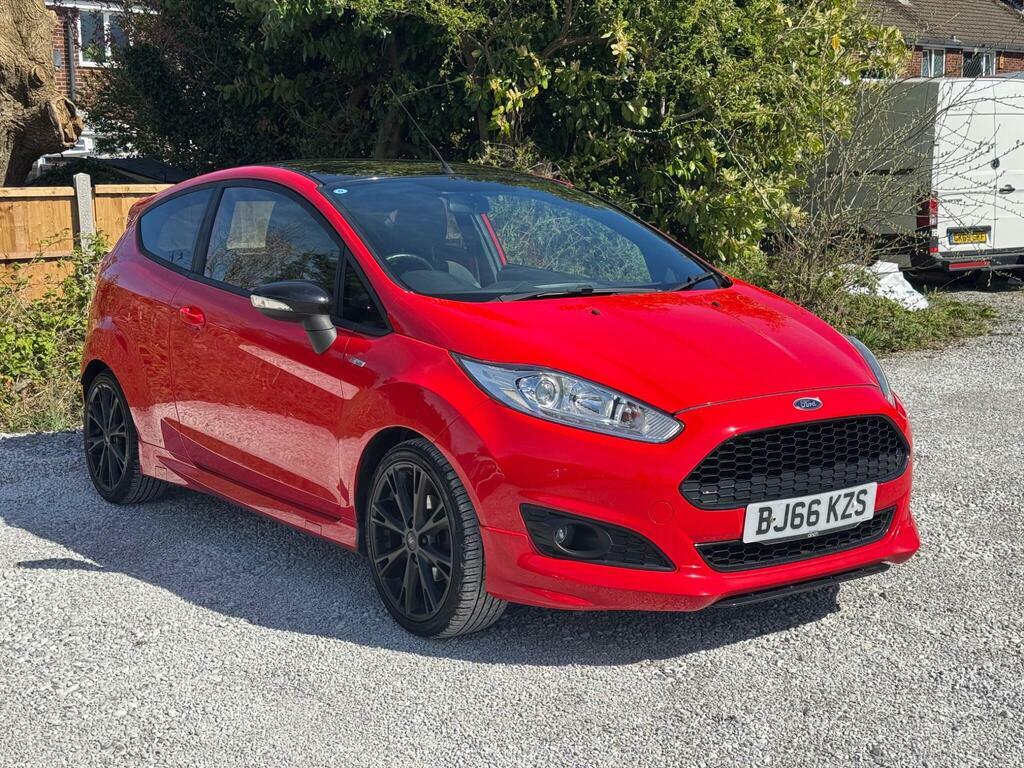 Ford Fiesta 1.0T Ecoboost St-line Euro 6 S S BJ66KZS Red #5