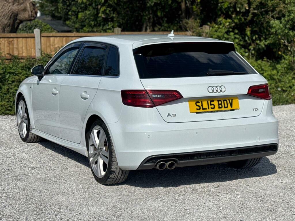 Audi A3 2.0 Tdi S Line Sportback SL15BDV White #6