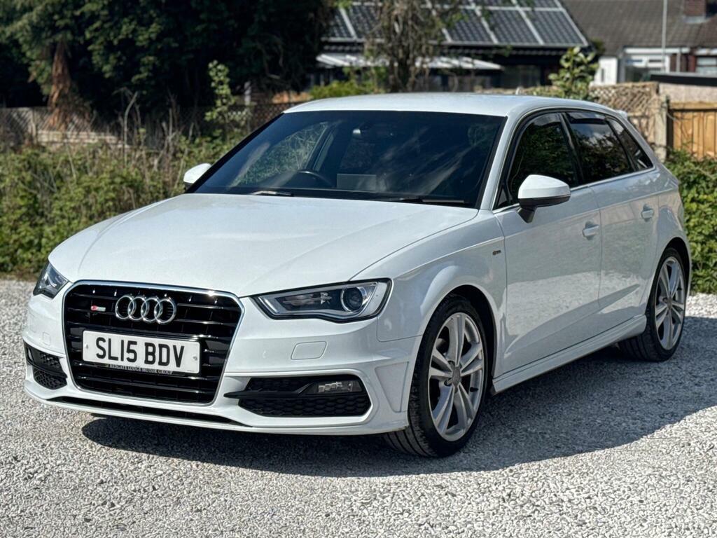 Audi A3 2.0 Tdi S Line Sportback SL15BDV White #5
