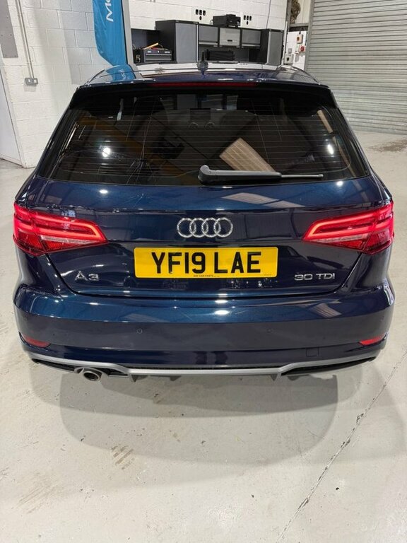 Audi A3 2019 1.6 Tdi 30 S Line Sportback S Tron YF19LAE Blue #4