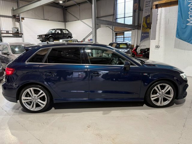 Audi A3 2019 1.6 Tdi 30 S Line Sportback S Tron YF19LAE Blue #2