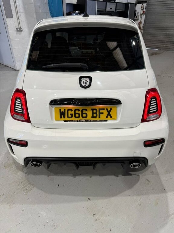 Abarth 595 2016 1.4 T-jet Hatchback Euro 6 WG66BFX White #5
