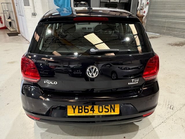 Volkswagen Polo 2014 1.4 Tdi Bluemotion Tech Se Hatchback Dies YB64OSN Black #4