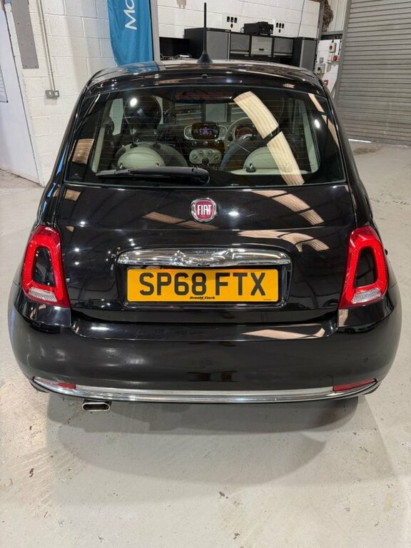 Fiat 500 2018 1.2 Lounge Hatchback Euro 6 SP68FTX Black #4