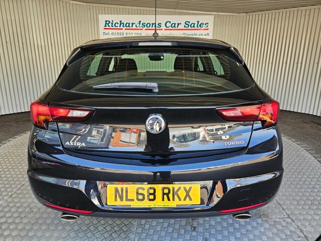 Vauxhall Astra 1.6I Turbo Sri Hatchback Euro 6 NL68RKX Black #4