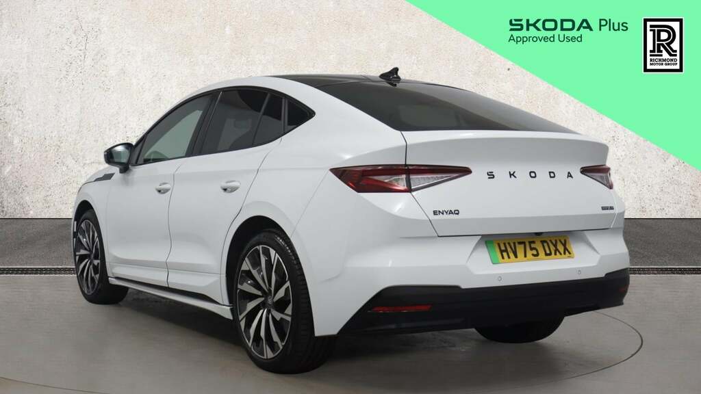 Skoda ENYAQ Enyaq Coup- Sportline 85X 82 Kwh 286 Ps Single Spe HV75DXX White #3