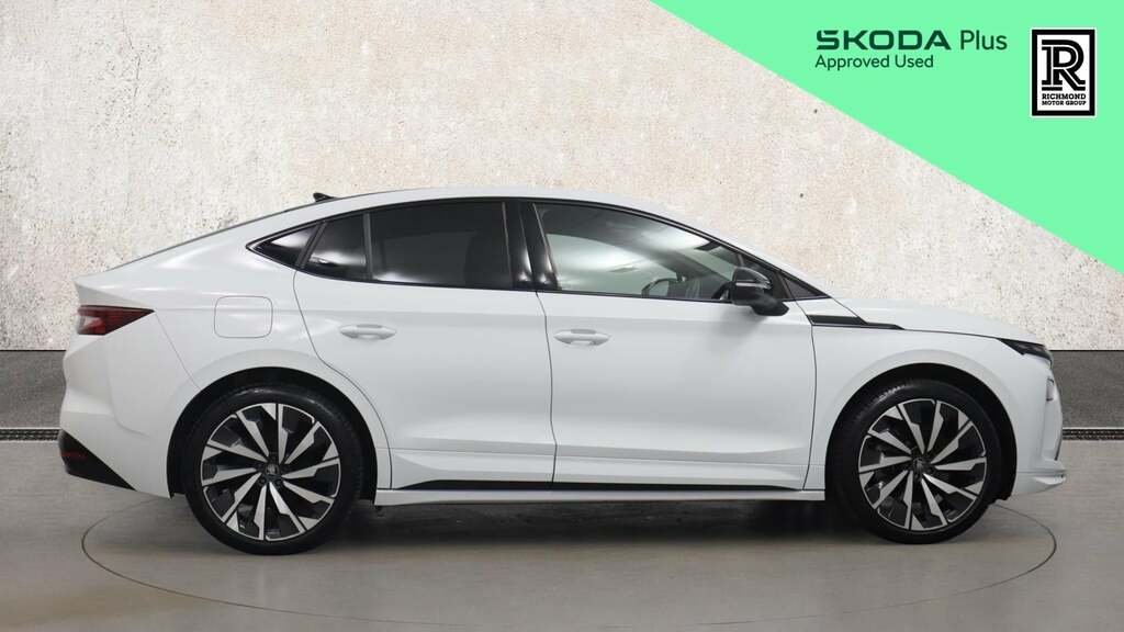 Skoda ENYAQ Enyaq Coup- Sportline 85X 82 Kwh 286 Ps Single Spe HV75DXX White #4