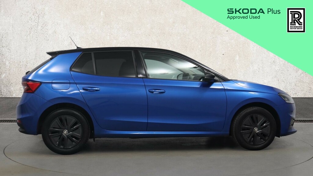 Skoda Fabia 1.0 Tsi Colour Edition Hatchback HK23VLH Blue #4