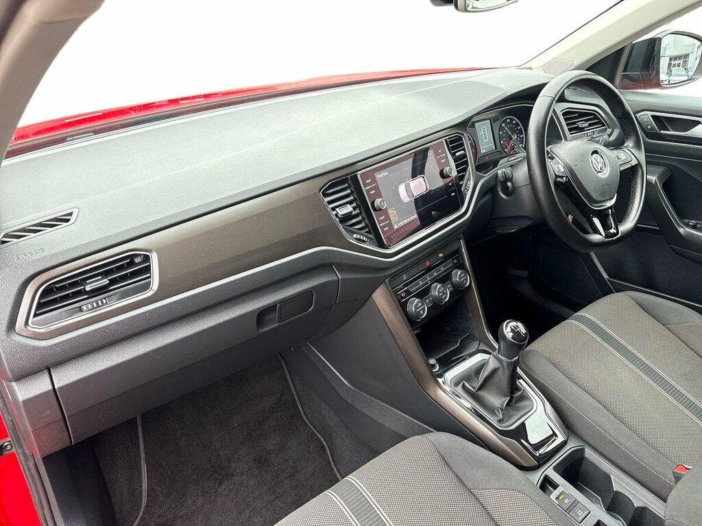 Volkswagen T-Roc 1.0 Tsi Se - 2019 19 YX19UOT Red #2