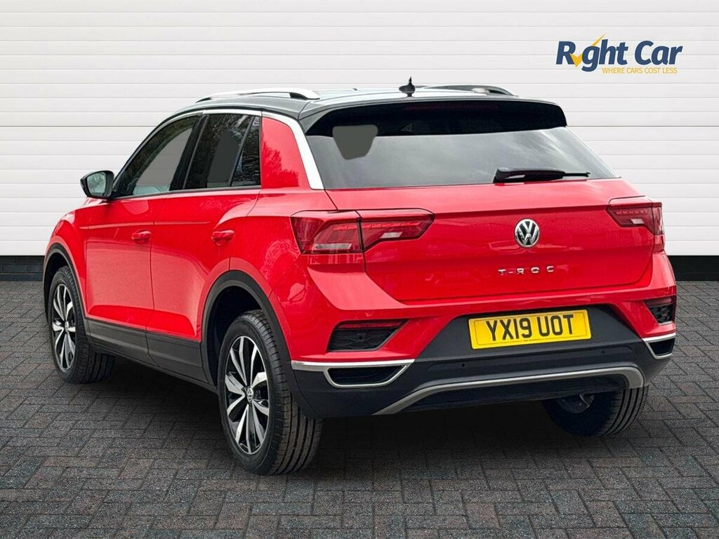 Volkswagen T-Roc 1.0 Tsi Se - 2019 19 YX19UOT Red #3