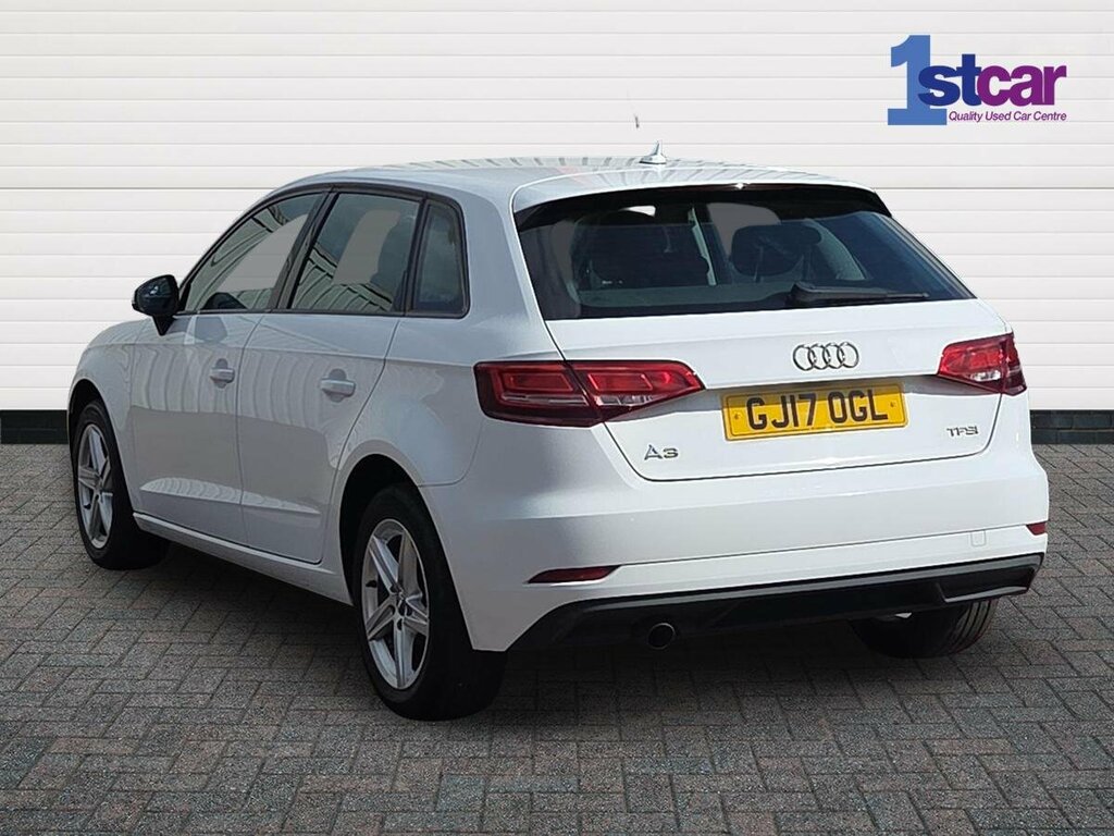 Audi A3 1.0 Tfsi Se Sportback - 2017 17 GJ17OGL White #3