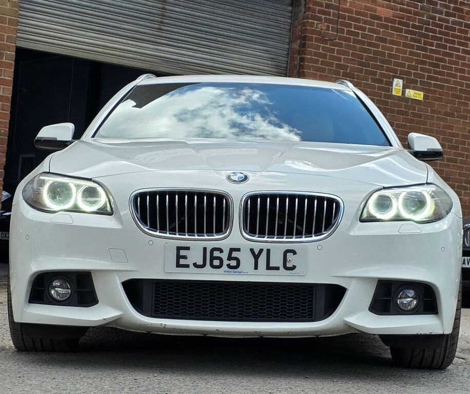 BMW 5 Series 2.0 520D M Sport Touring Euro 6 Ss EJ65YLC White #2