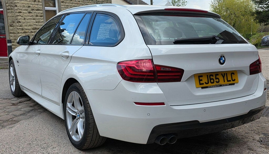 BMW 5 Series 2.0 520D M Sport Touring Euro 6 Ss EJ65YLC White #4