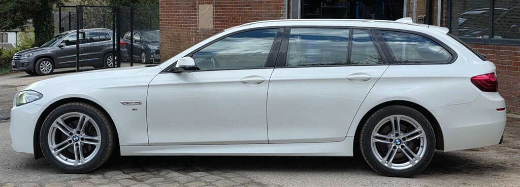 BMW 5 Series 2.0 520D M Sport Touring Euro 6 Ss EJ65YLC White #5
