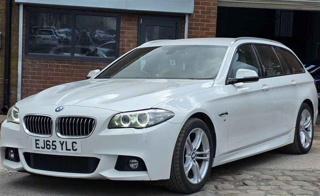 BMW 5 Series 2.0 520D M Sport Touring Euro 6 Ss EJ65YLC White #3