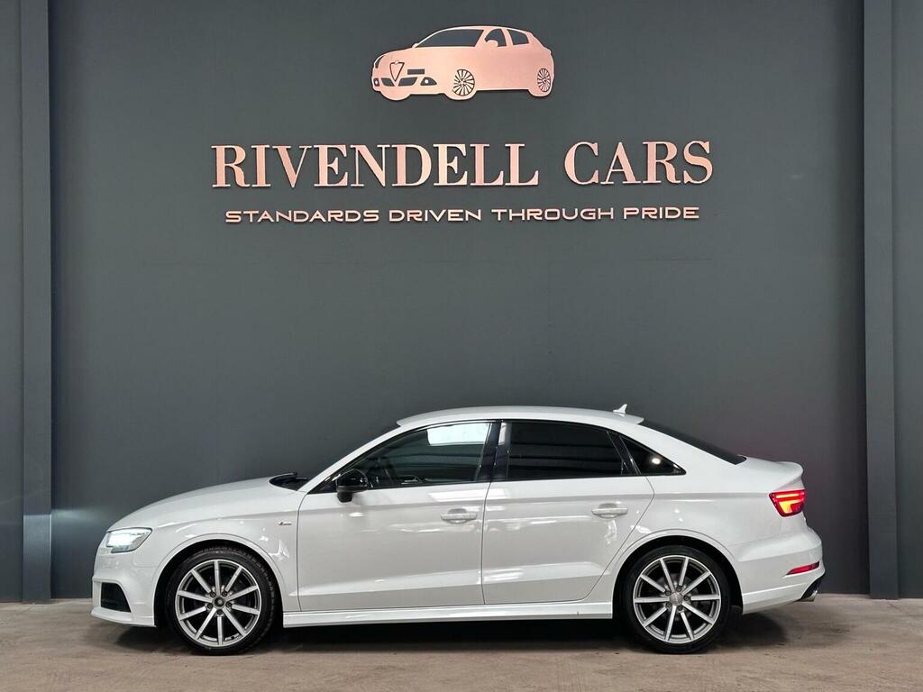 Audi A3 Saloon 2.0 Tdi Black Edition S Tronic Euro 6 Ss White #6
