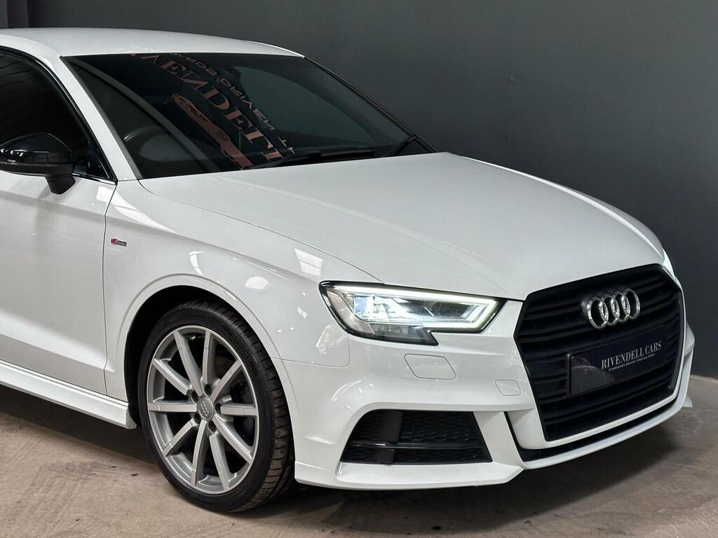 Audi A3 Saloon 2.0 Tdi Black Edition S Tronic Euro 6 Ss White #4