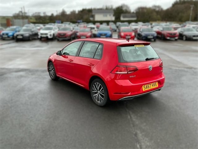 Volkswagen Golf 2017 1.4 Tsi Bluemotion Tech Se Nav Hatchback SA67HVE Red #5