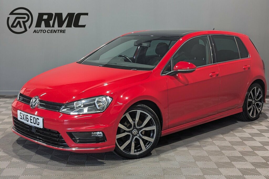 Volkswagen Golf 2.0 Tdi Bluemotion Tech R-line Edition Hatchback 5 Red