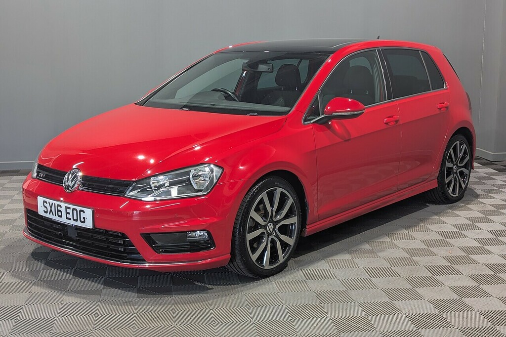 Volkswagen Golf 2.0 Tdi Bluemotion Tech R-line Edition Hatchback 5 SX16EOG Red #2