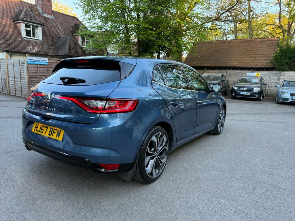 Renault Megane 1.2 Tce Signature Nav Euro 6 S S HJ67BFM Blue #4