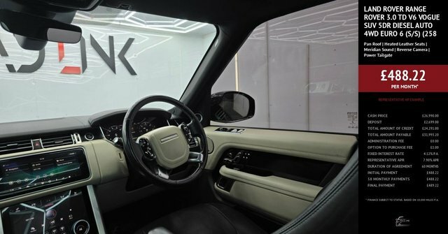 Land Rover Range Rover 3.0 Td V6 Vogue Suv 4Wd Euro 6 S KE18YDC Black #3