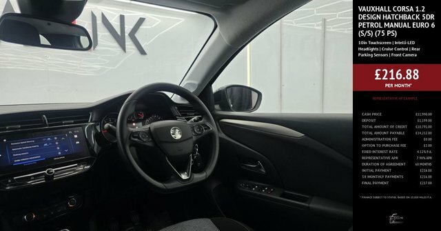 Vauxhall Corsa 1.2 Design Hatchback Euro 6 S S BT74OBJ Grey #3