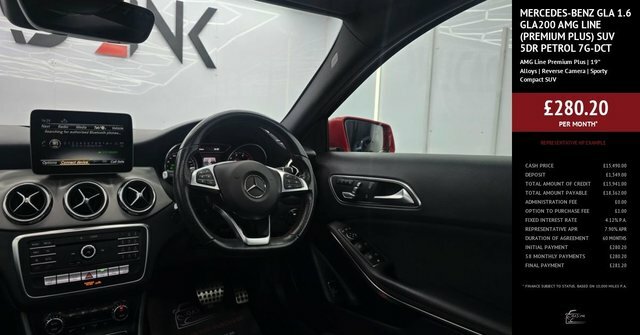 Mercedes-Benz GLA Class 1.6 Gla200 Amg Line Premium Plus Suv AM02OAR Red #3