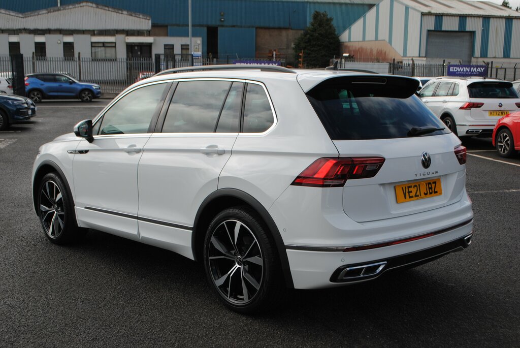 Volkswagen Tiguan 2021 Volkswagen Tiguan 2.0 R-line Tdi Dsg VE21JBZ White #6