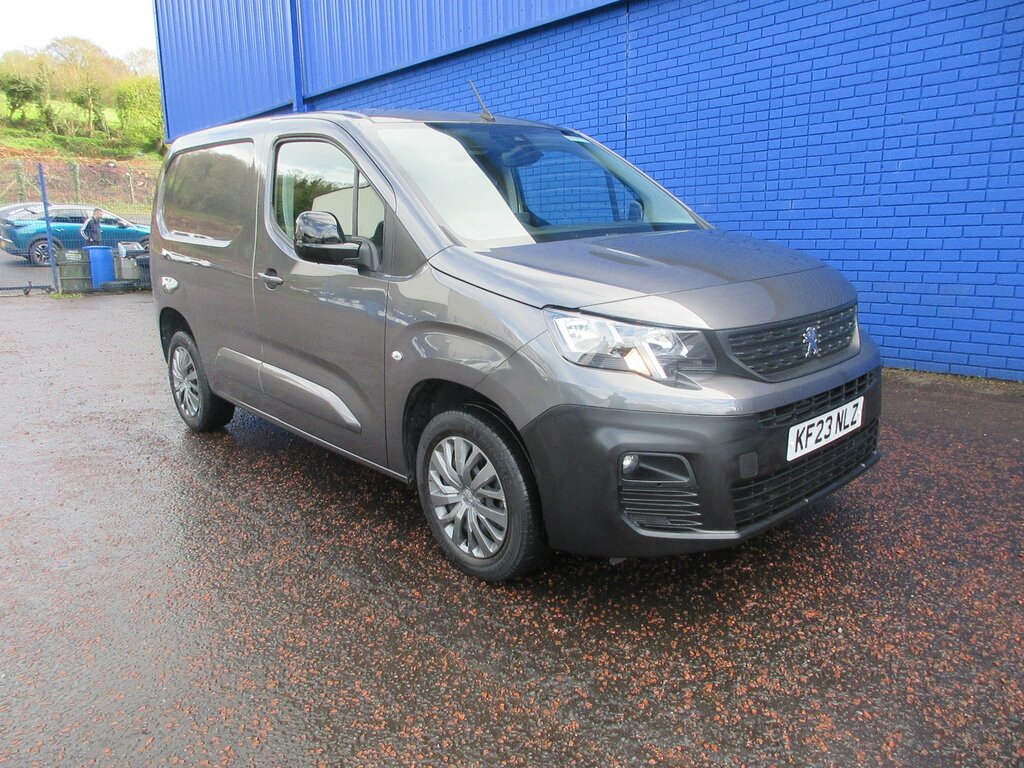 Peugeot Partner Ex.vat 2023 Peugeot Partner 1.5 Bluehdi Asphalt Pr Grey