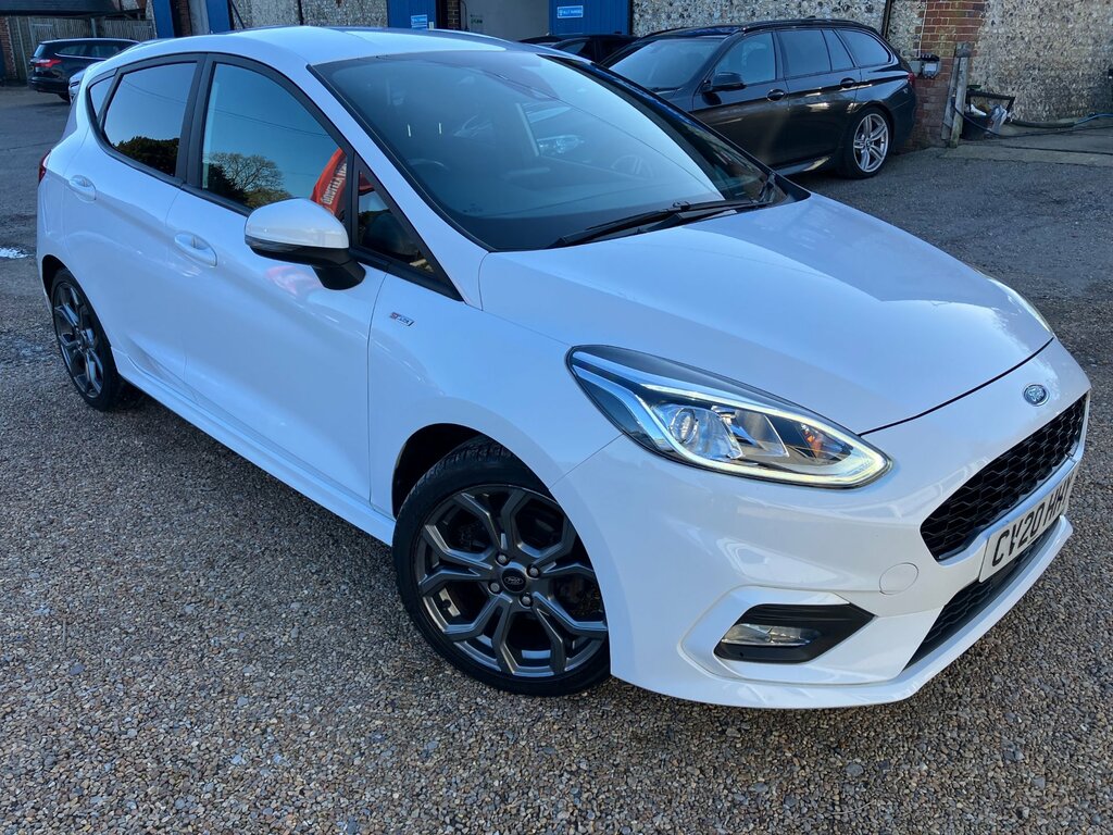 Ford Fiesta 1.0 St-line. Sporty 1St Car. White. 5Dr. Low Mi CV20HHY White #2