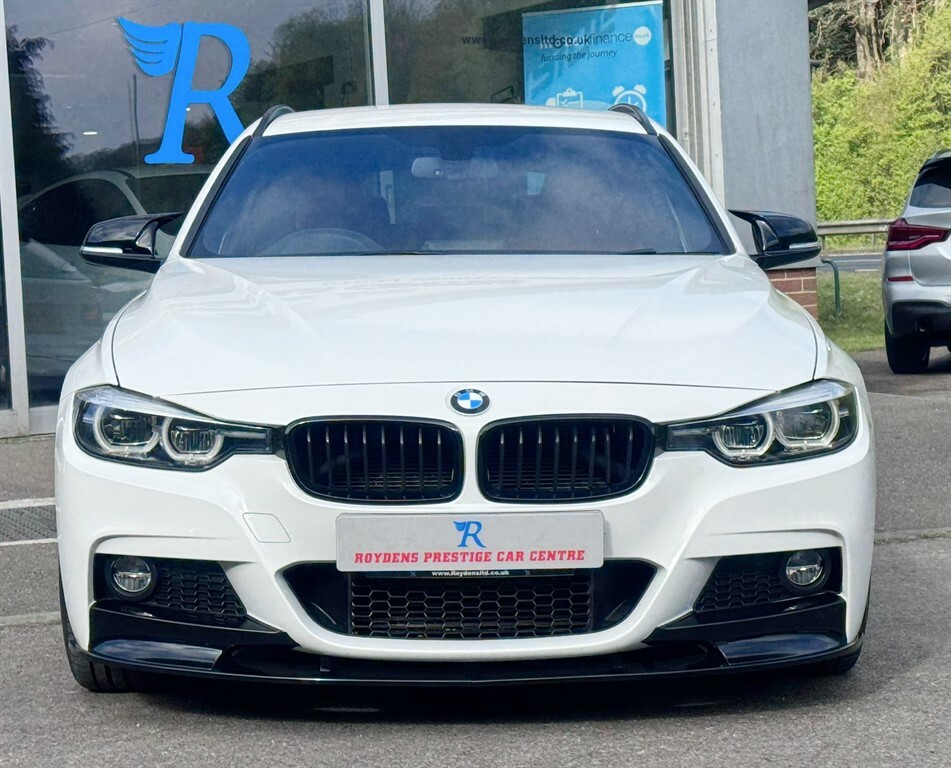 BMW 3 Series M Sport Shadow Edition Touring YK67PFG White #3
